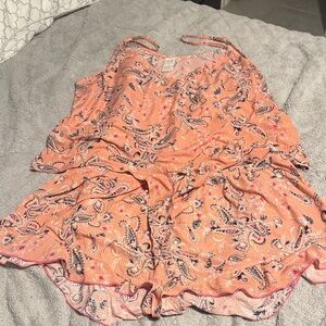 Secret Treasures Peach and Blue Two Piece Set